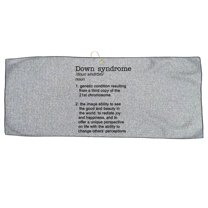 Down Syndrome Definition Large Microfiber Waffle Golf Towel