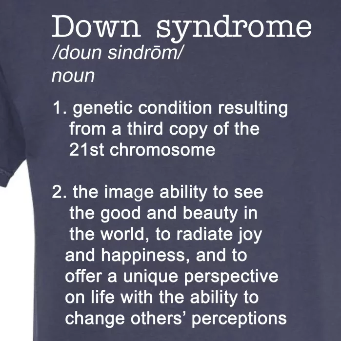 Down Syndrome Definition Garment-Dyed Heavyweight T-Shirt