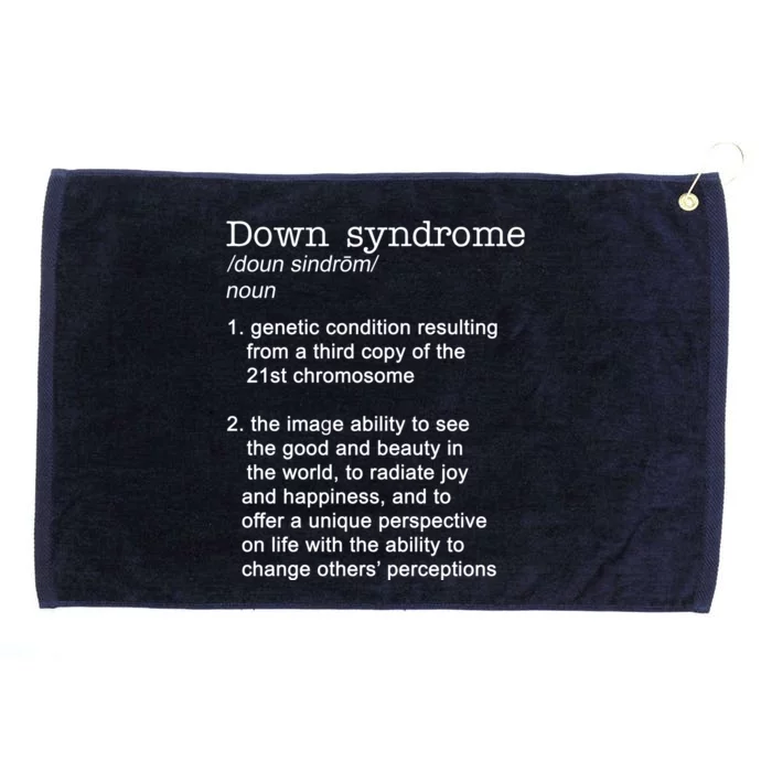 Down Syndrome Definition Grommeted Golf Towel