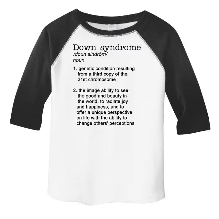 Down Syndrome Definition Toddler Fine Jersey T-Shirt