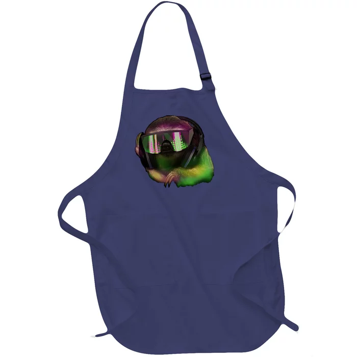 DJ Sloth Full-Length Apron With Pocket