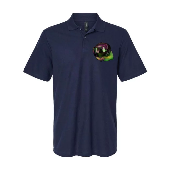 DJ Sloth Softstyle Adult Sport Polo