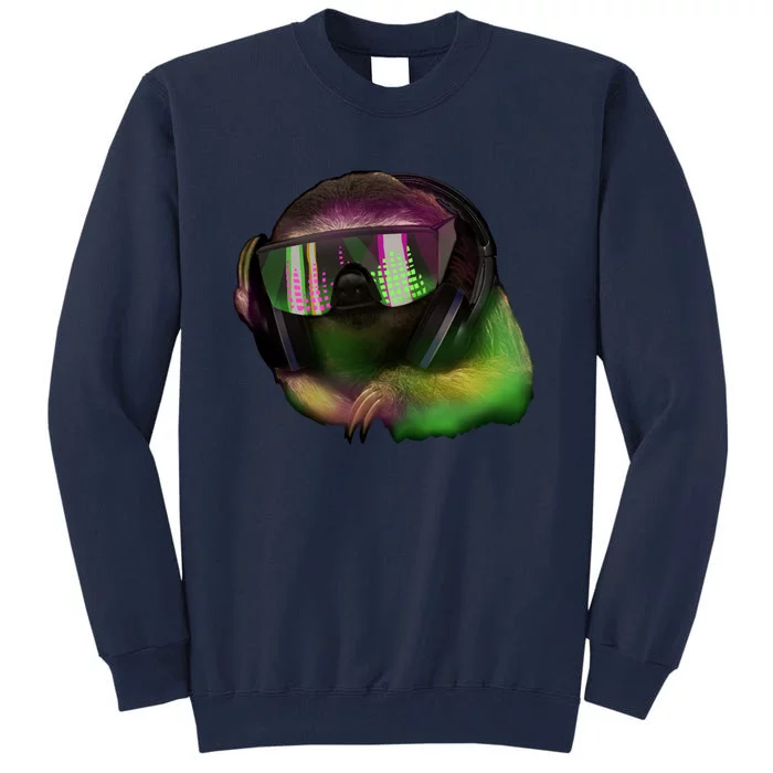 DJ Sloth Tall Sweatshirt