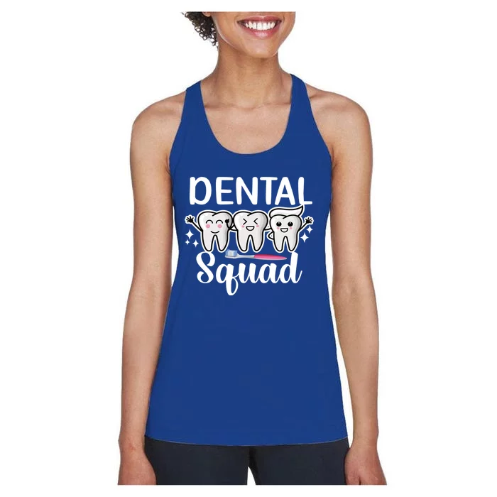 Dental Squad Dentist Dental Assistant Dental Crew Cute Gift Women's Racerback Tank