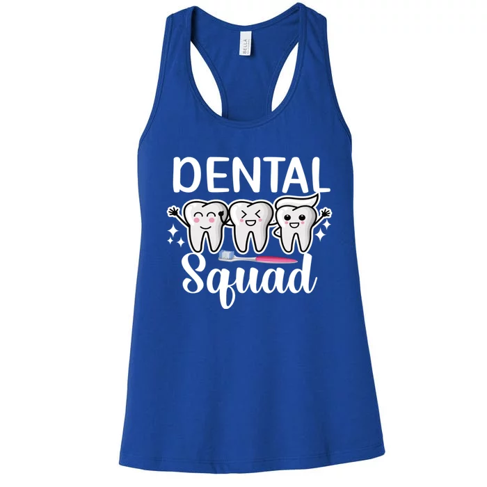 Dental Squad Dentist Dental Assistant Dental Crew Cute Gift Women's Racerback Tank