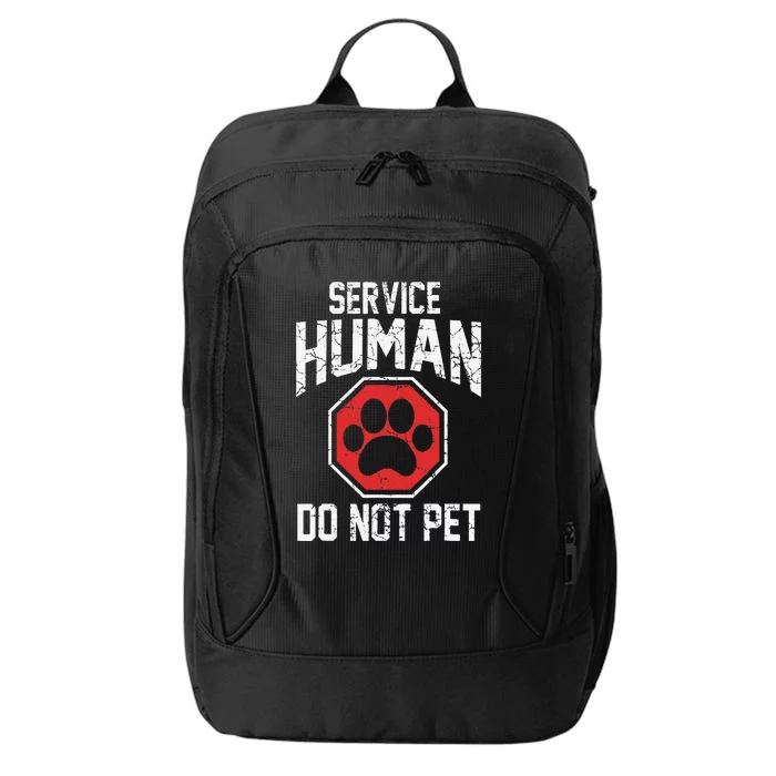 Dog servicehuman do not pet City Backpack