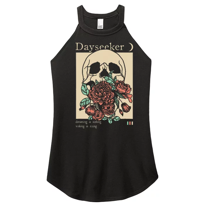 Dayseeker Skull Dearming Is Sinking Waking Is Rising Women’s Perfect Tri Rocker Tank