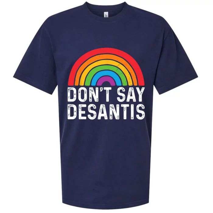 Dont Say DeSantis Florida Say Gay LGBTQ Pride Anti DeSantis Sueded Cloud Jersey T-Shirt