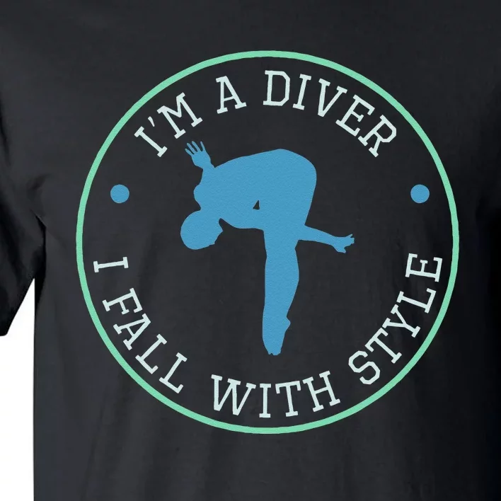 Diver Springboard Diving Platform Diving Aquatic Tall T-Shirt