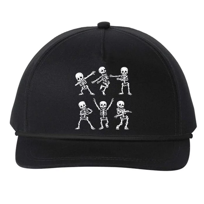 Dancing Skeletons Dance Challenge Girl Kids Halloween Snapback Five-Panel Rope Hat