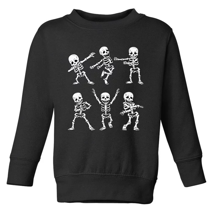 Dancing Skeletons Dance Challenge Girl Kids Halloween Toddler Sweatshirt