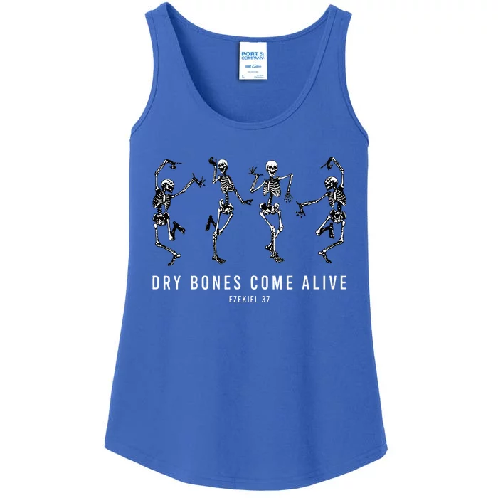 Dancing Skeleton Dry Bones Come Alive Christian Ladies Essential Tank