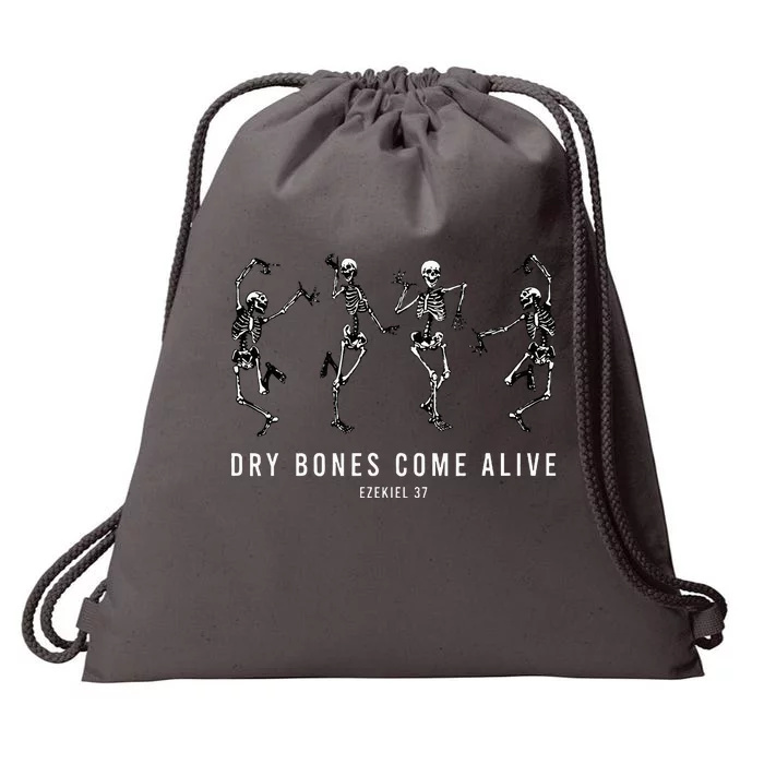 Dancing Skeleton Dry Bones Come Alive Christian Drawstring Bag