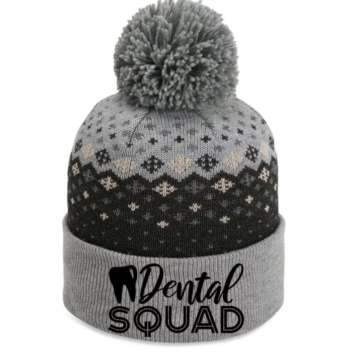 Dental Squad Dentist Office Dental Assistant Gift The Baniff Cuffed Pom Beanie