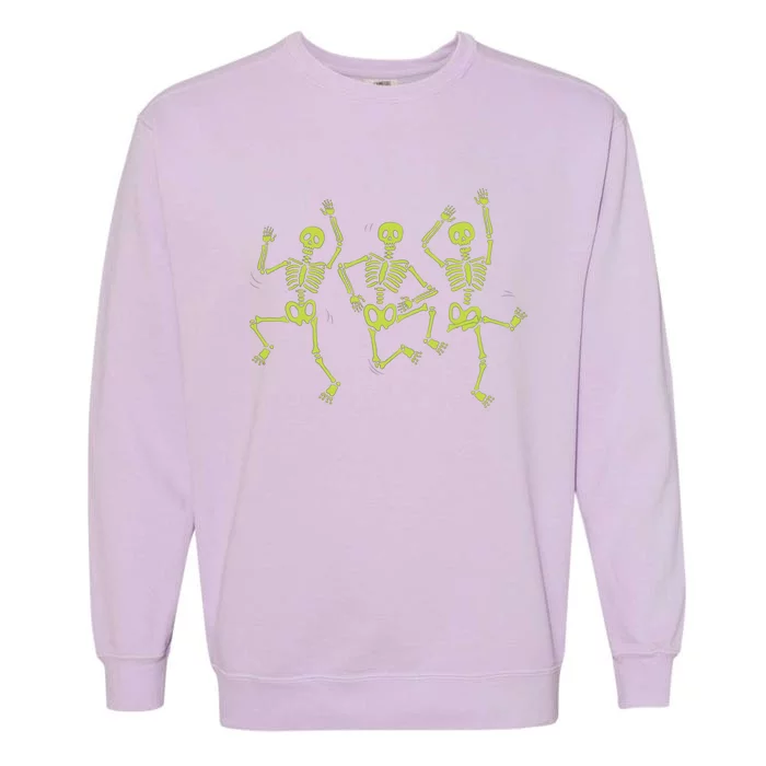 Dancing Skeletons Dance Challenge Halloween Gift Garment-Dyed Sweatshirt