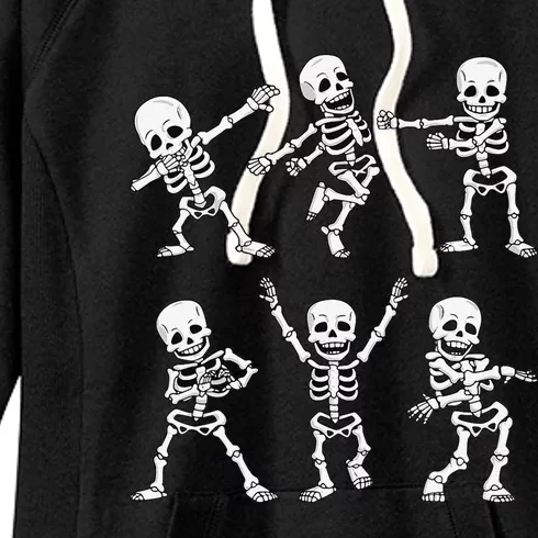 Dancing Skeletons Dance Challenge Halloween Women's Fleece Hoodie