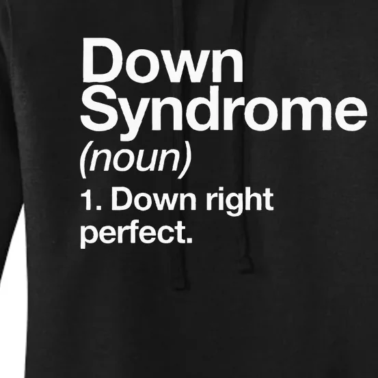 Down Syndrome Definition Awareness Month Women's Pullover Hoodie