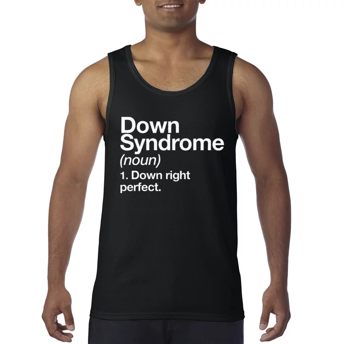 Down Syndrome Definition Awareness Month Tank Top