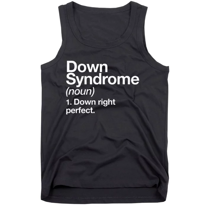 Down Syndrome Definition Awareness Month Tank Top