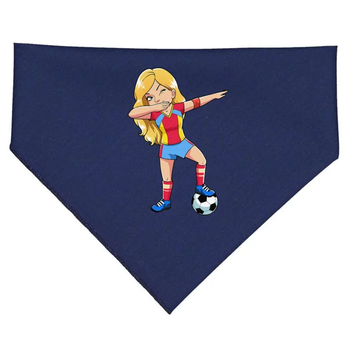 Dabbing Soccer Dab Dance Football Gifts USA-Made Doggie Bandana