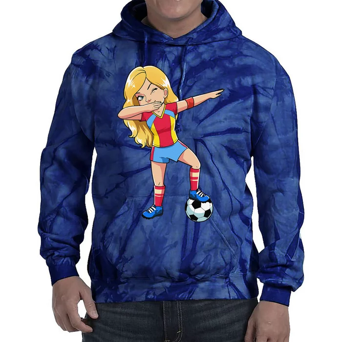 Dabbing Soccer Dab Dance Football Gifts Tie Dye Hoodie