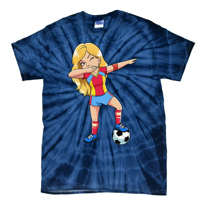 Dabbing Soccer Dab Dance Football Gifts Tie-Dye T-Shirt