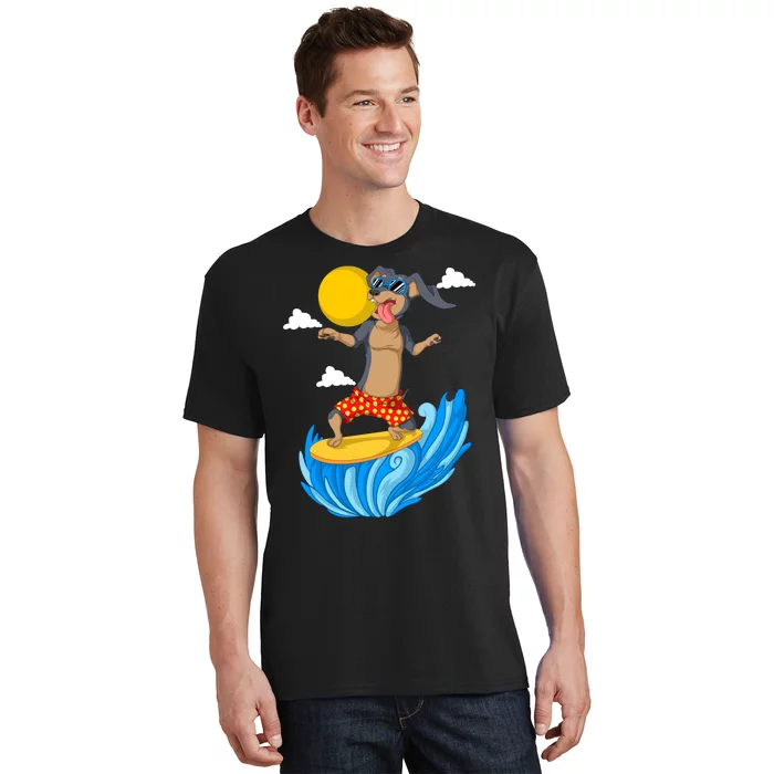 Dachshund Surfing T-Shirt