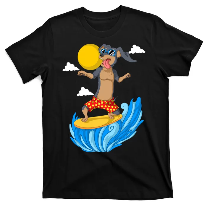 Dachshund Surfing T-Shirt