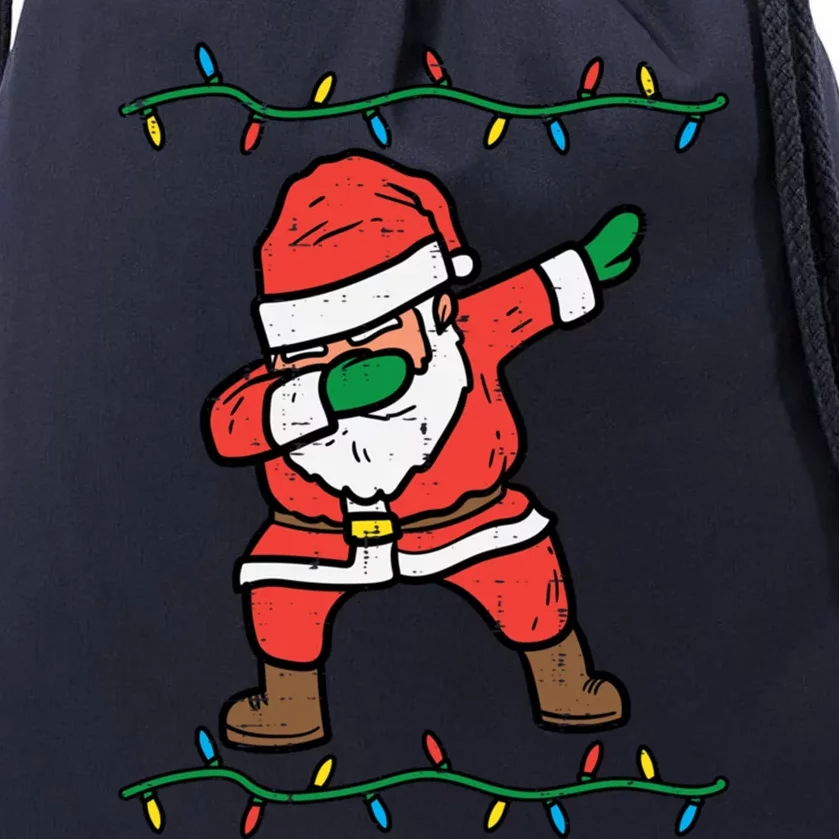 Dabbing Santa Dab Xmas Pjs Christmas Cool Gift Drawstring Bag