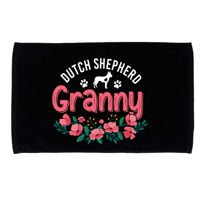 Dutch Shepherd Dog Granny Funny Gift For Dog Mom Lover Xmas Gift Microfiber Hand Towel