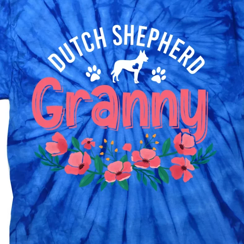 Dutch Shepherd Dog Granny Funny Gift For Dog Mom Lover Xmas Gift Tie-Dye T-Shirt