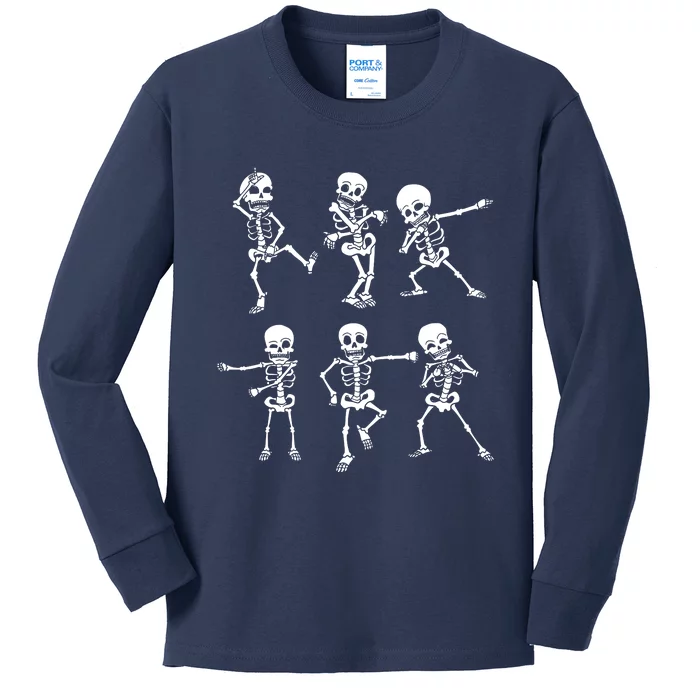 Dancing Skeletons Kids Long Sleeve Shirt