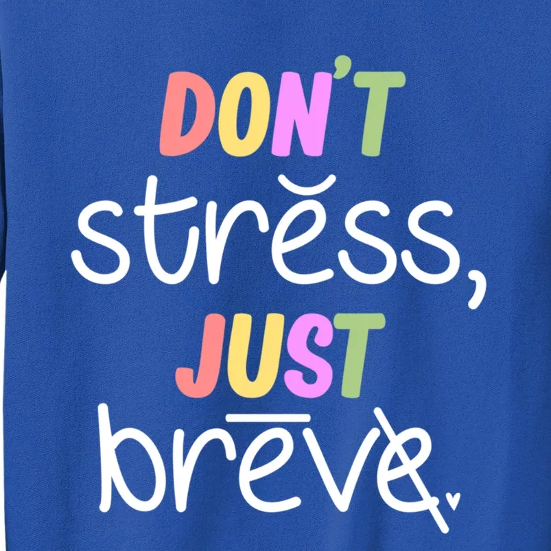 Don't Stress Dyslexia Awareness Disability Therapist Graphic Funny Gift Sweatshirt