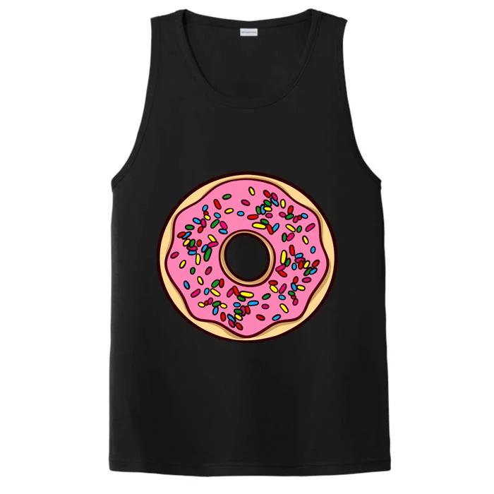 Donut Sprinkles Doughnut Fried Dough Sweet Snack Dessert Performance Tank