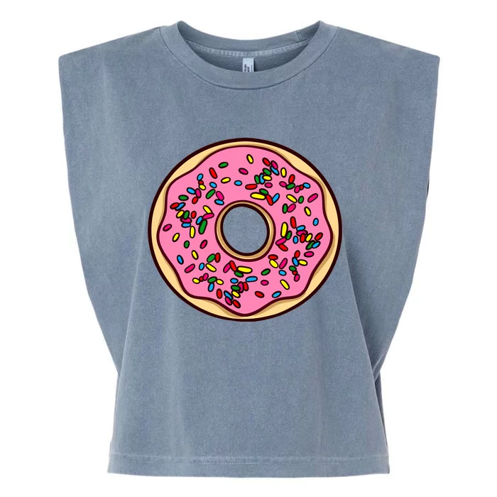 Donut Sprinkles Doughnut Fried Dough Sweet Snack Dessert Garment-Dyed Women's Muscle Tee