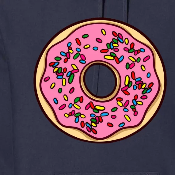 Donut Sprinkles Doughnut Fried Dough Sweet Snack Dessert Premium Hoodie