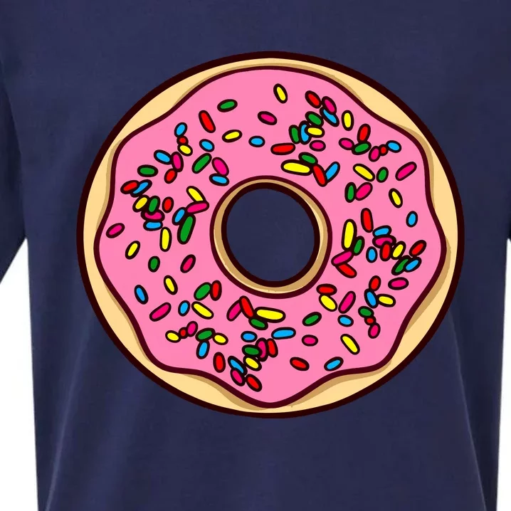 Donut Sprinkles Doughnut Fried Dough Sweet Snack Dessert Sueded Cloud Jersey T-Shirt