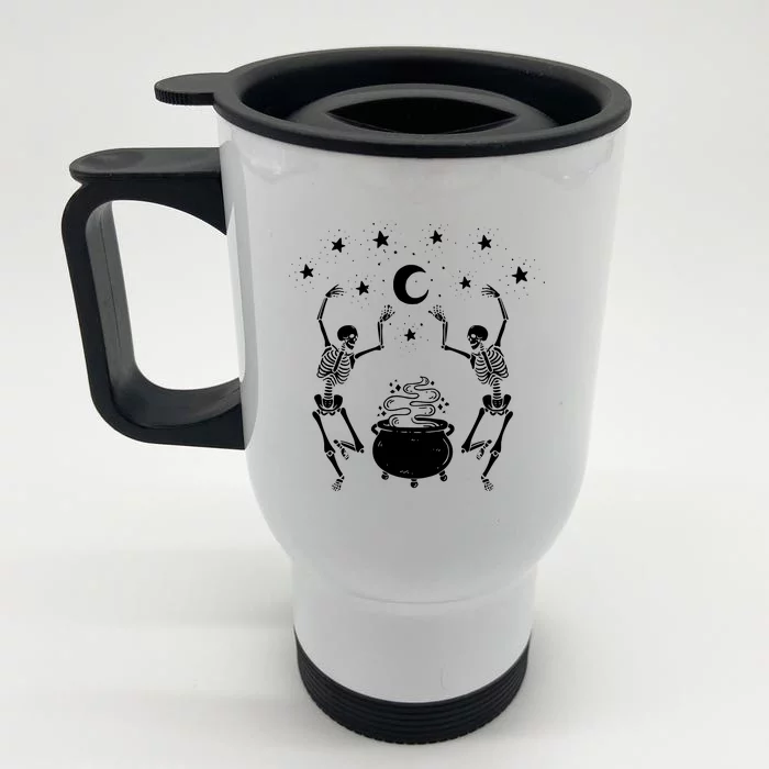 Dancing Skeletons Front & Back Stainless Steel Travel Mug