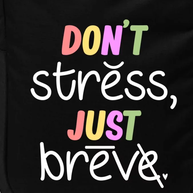 Don't Stress Dyslexia Awareness Disability Therapist Graphic Great Gift Impact Tech Backpack