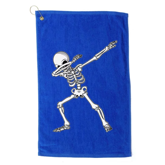 Dabbing Skeleton Dab Funny Halloween Platinum Collection Golf Towel