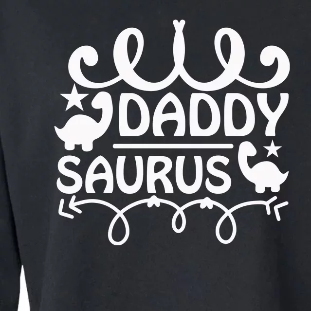 Daddy Saurus Cropped Pullover Crew