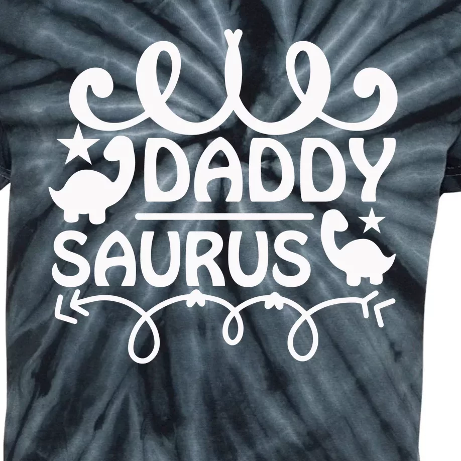 Daddy Saurus Kids Tie-Dye T-Shirt