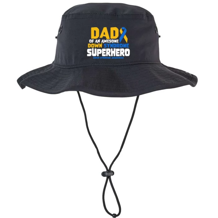 Down Syndrome Dad Of A T21 Superhero Down Syndrome Awareness Gift Legacy Cool Fit Booney Bucket Hat