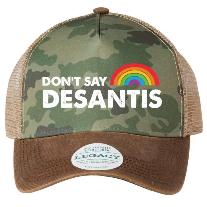 Dont Say DeSantis Rainbow Say Gay Graphic Legacy Tie Dye Trucker Hat