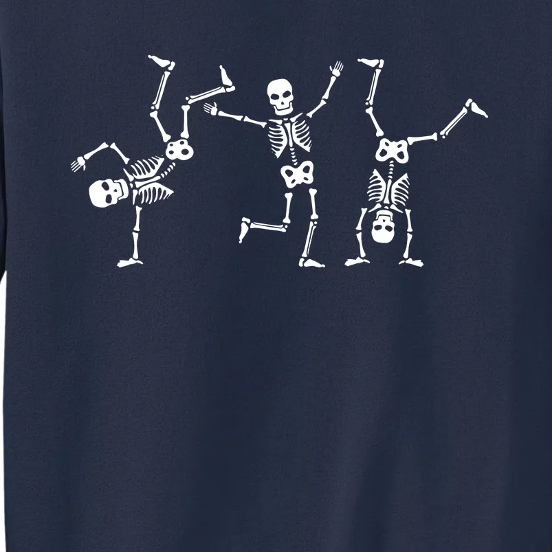 Dancing Skeletons Dance Challenge Halloween Scary Skeleton Vneck Sweatshirt