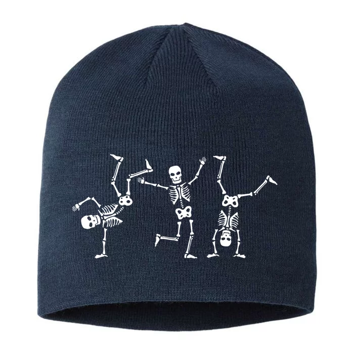 Dancing Skeletons Dance Challenge Halloween Scary Skeleton Vneck 8 1/2in Sustainable Knit Beanie