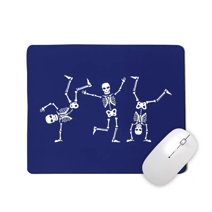 Dancing Skeletons Dance Challenge Halloween Scary Skeleton Vneck Mousepad