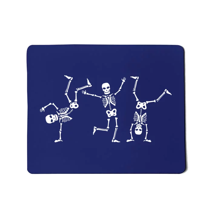 Dancing Skeletons Dance Challenge Halloween Scary Skeleton Vneck Mousepad