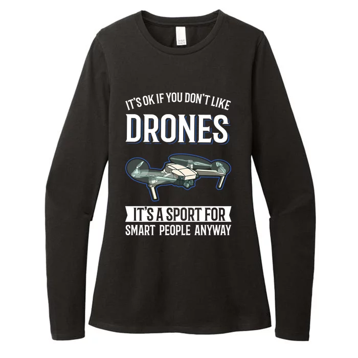 Drones Saying Drone Pilot Gift Womens CVC Long Sleeve Shirt