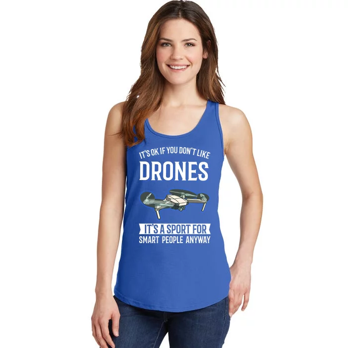 Drones Saying Drone Pilot Gift Ladies Essential Tank